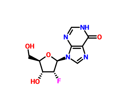 9-[(2R,3R,4R,5R)-3-fluoro-4-idrossi-5-(idrossimetil)ossolano-2-ile]-3H- purin-6-uno N. CAS: 80049-87-2