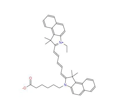 CAS:210834-22-3丨2-[5-[3-(5-carbossipentile)-1,3-diidro-1 ,1-dimetil-2H-benz[e]indol-2-iliden]-1,3-pentadienile]-3-etil-1 Sale interno di ,1-dimetil-1H-benz[e]indolio